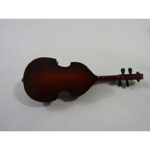 Miniature Brown Play Collectible Cello 5" with Case VTG Instrument - Picture 9 of 10